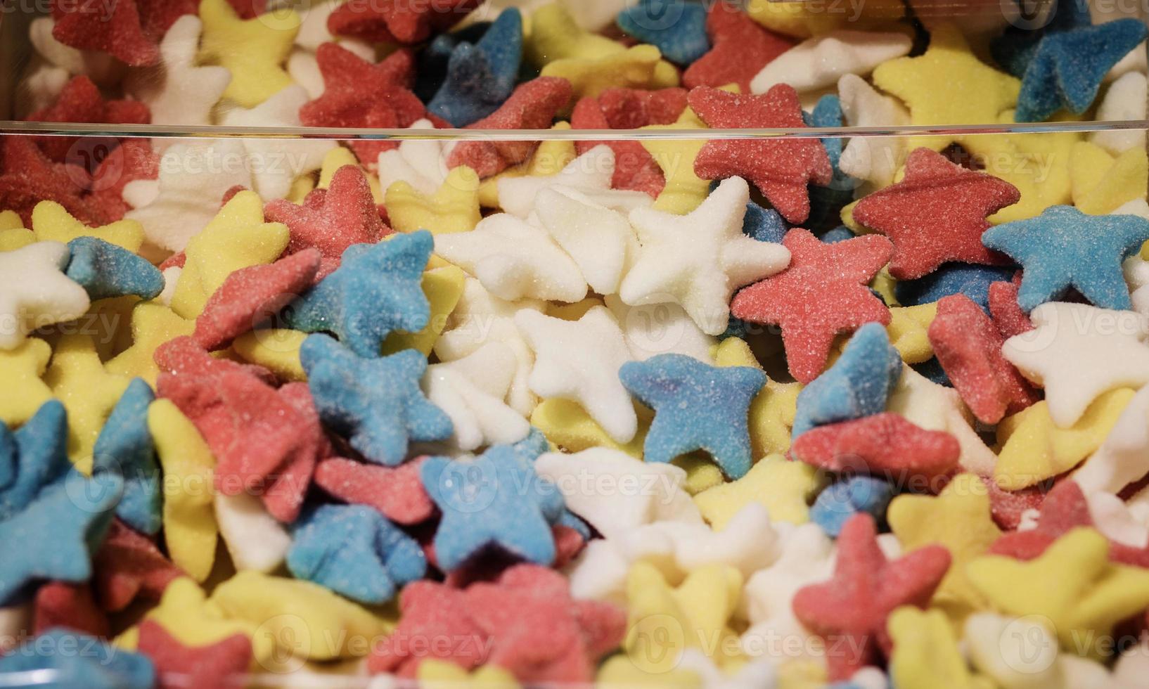 Colorful gummy candies photo