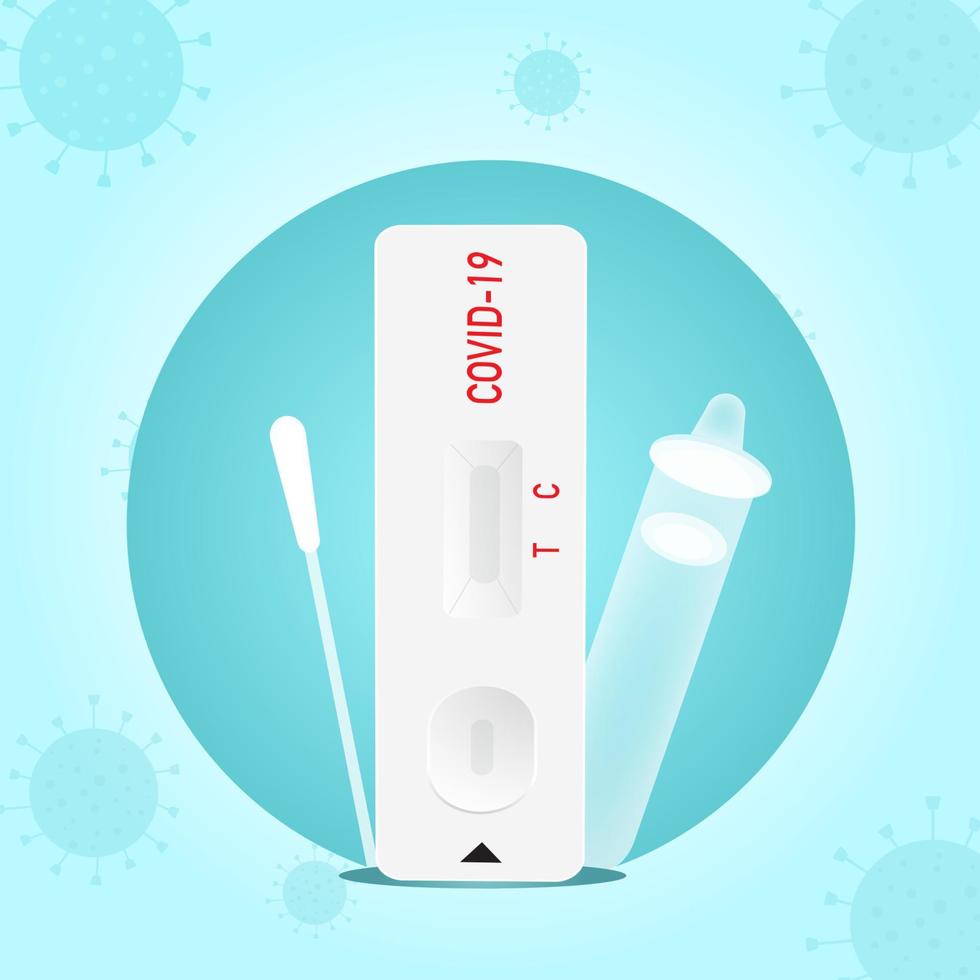 illustration Antigen test kits vector