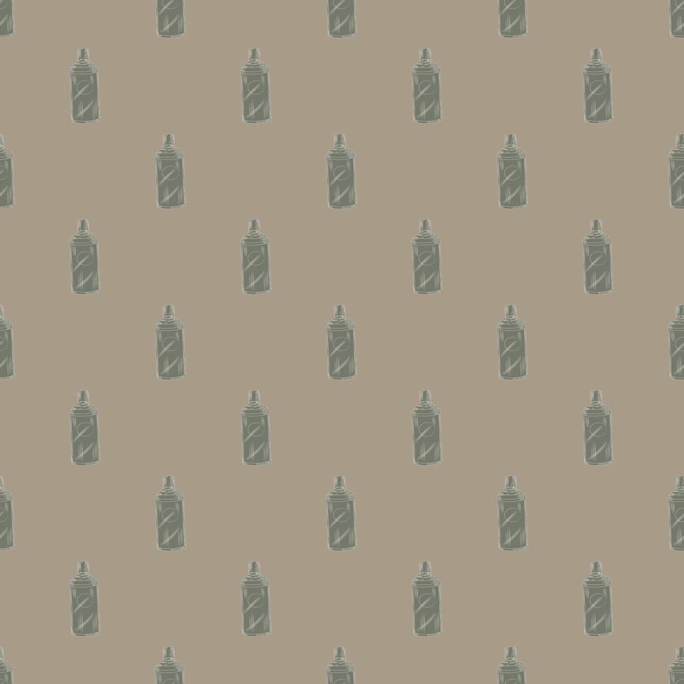 botella china retro de patrones sin fisuras sobre fondo beige oscuro. plantilla de textura geométrica para restaurante de menú. vector