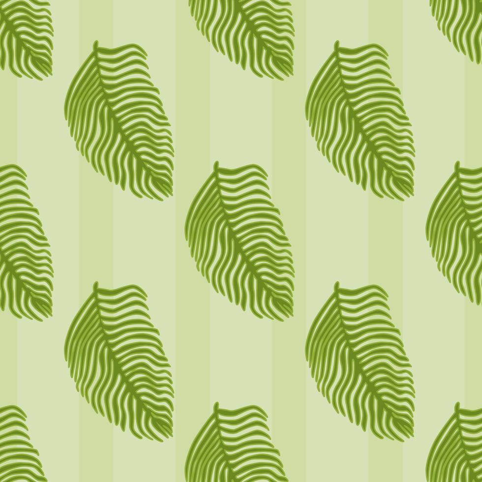 patrón moderno sin costuras de hoja de palma con estampado de follaje dibujado a mano. fondo de naturaleza de arte abstracto. ilustración vectorial para textiles de temporada. vector