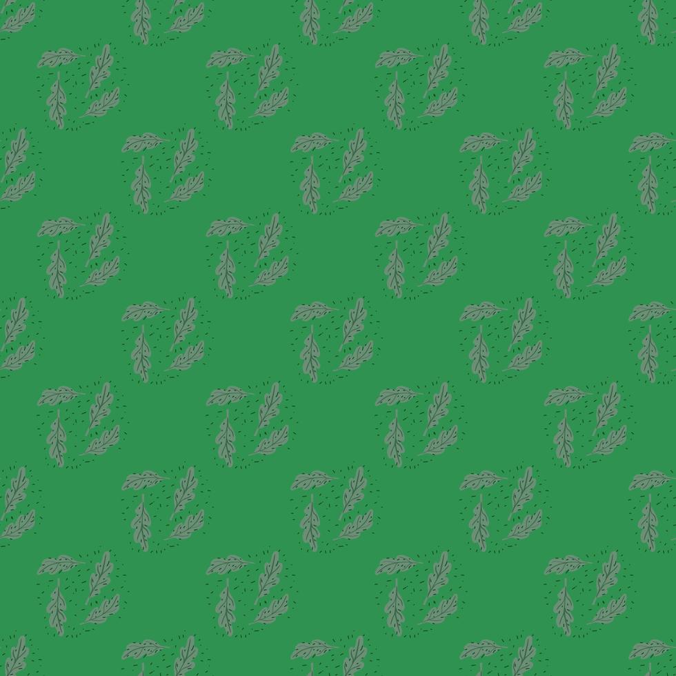 Oak leaf seamless pattern. Plant background. vector