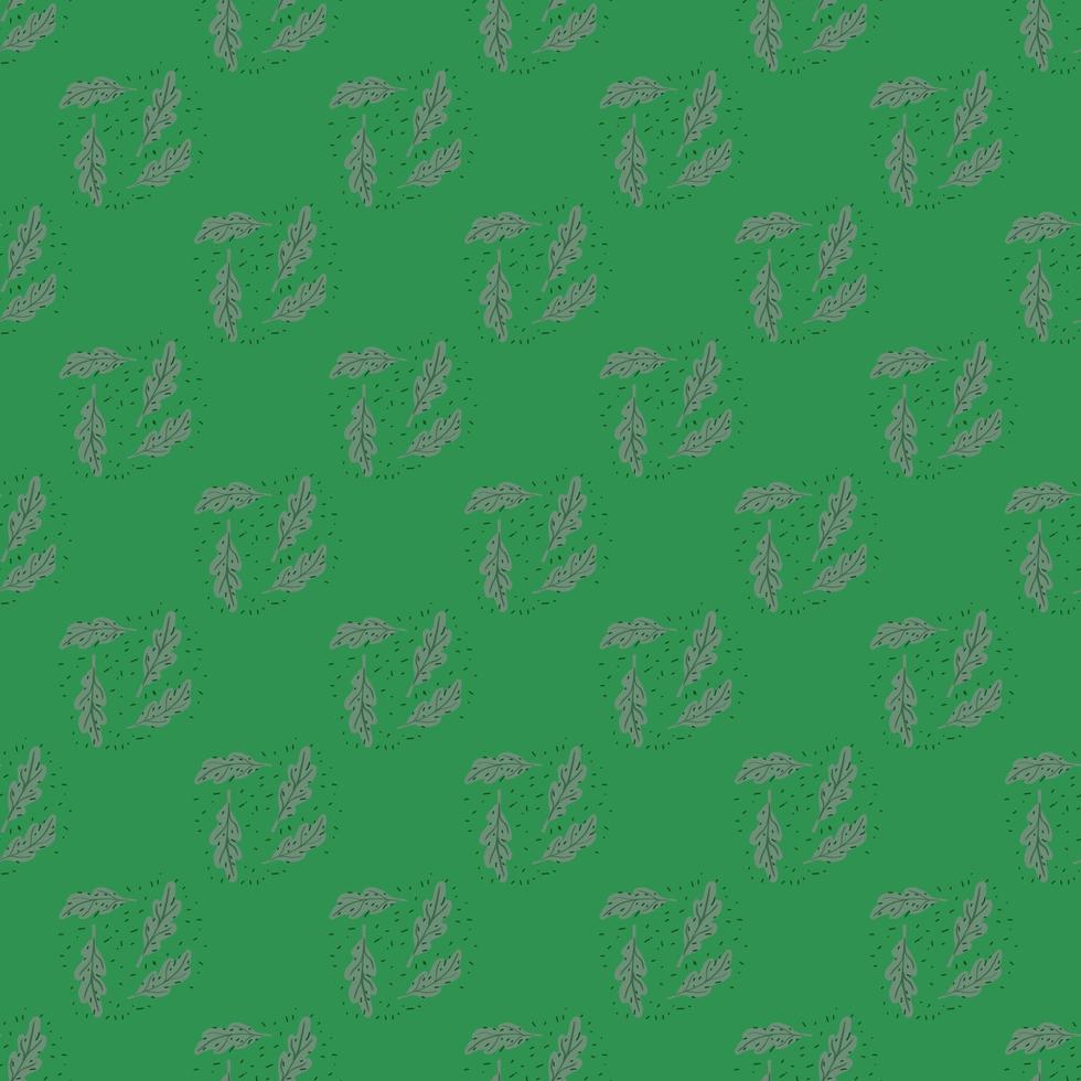 Oak leaf seamless pattern. Plant background. vector