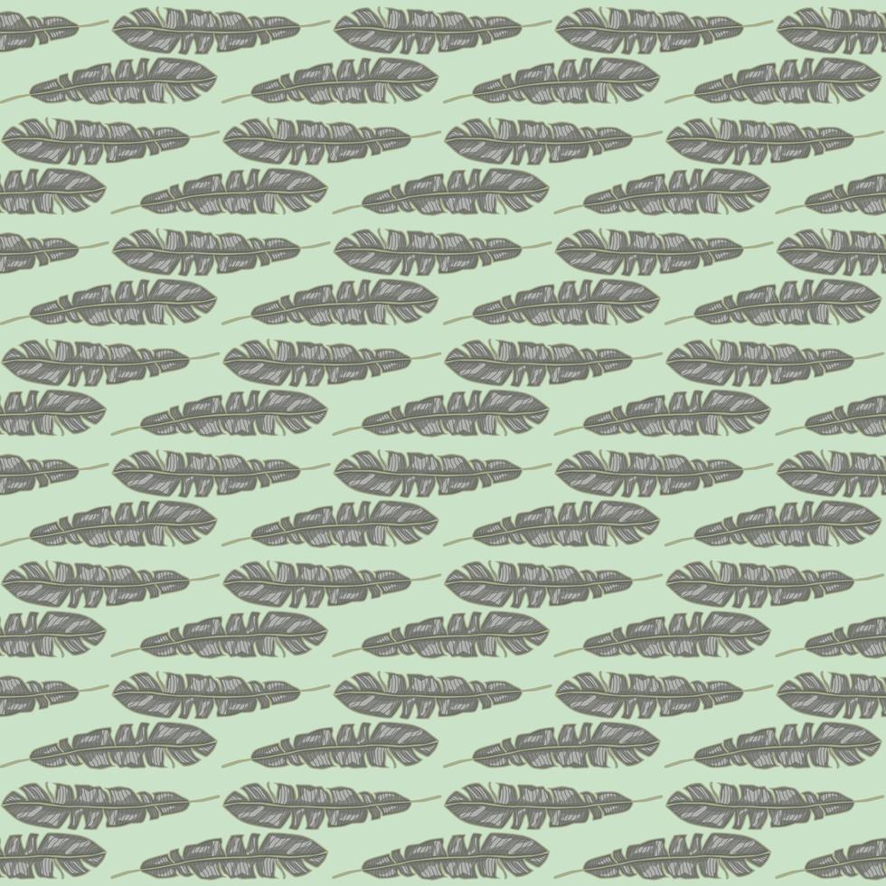Modern Banana leaf seamless pattern with hand drawn tropical print. Fashionable nature background. Vector illustration for seasonal textile.