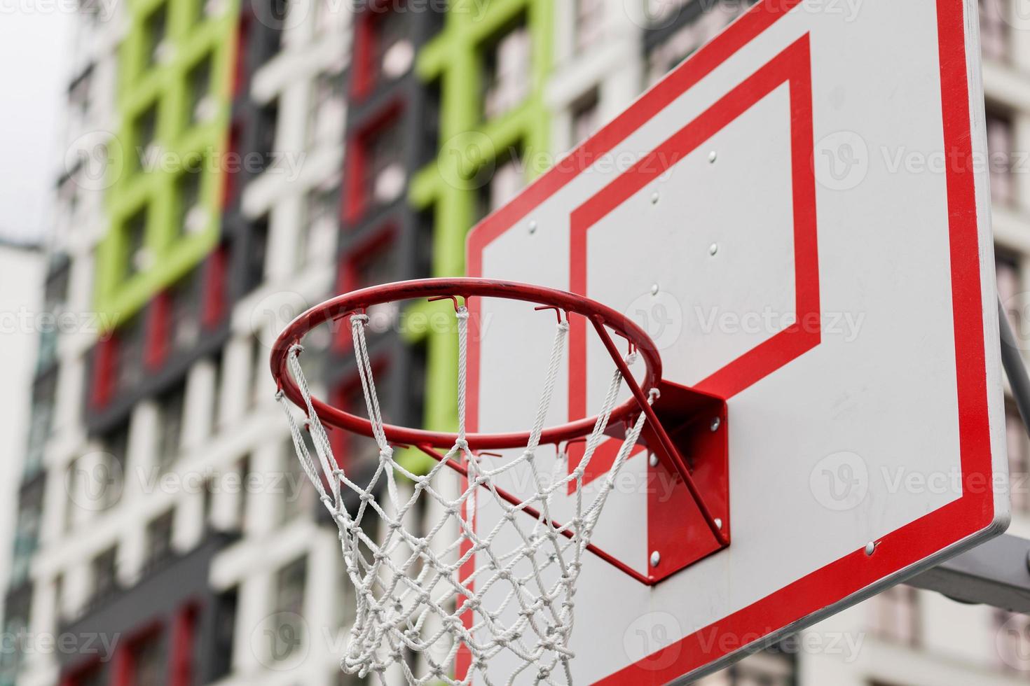 aro de baloncesto callejero foto