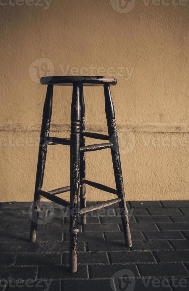 shabby wooden chair photo