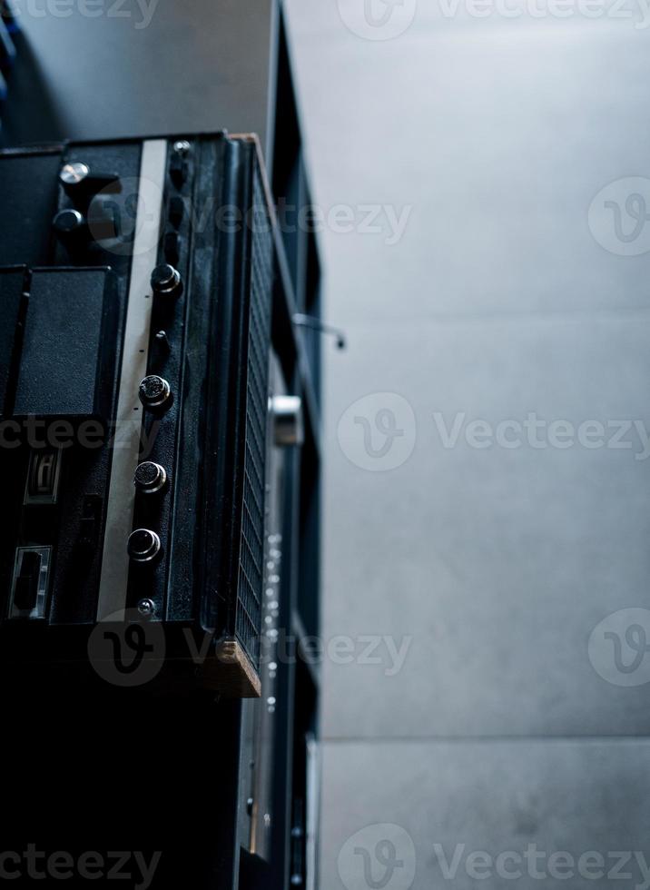 vintage turntable. antiqe photo