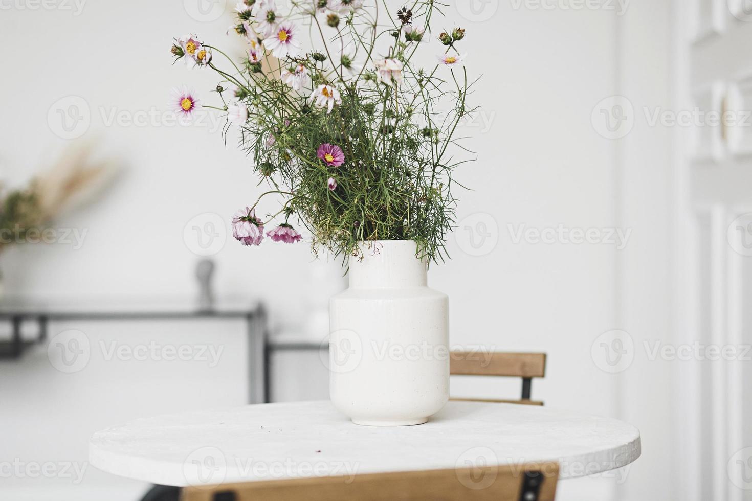 fresh flowers in a vase photo