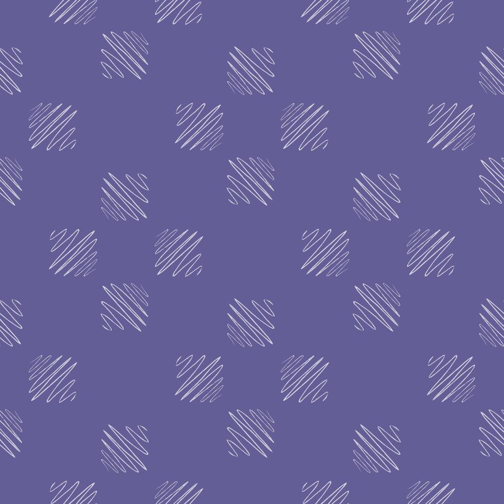 Soundwave seamless pattern. Curve waves background. vector