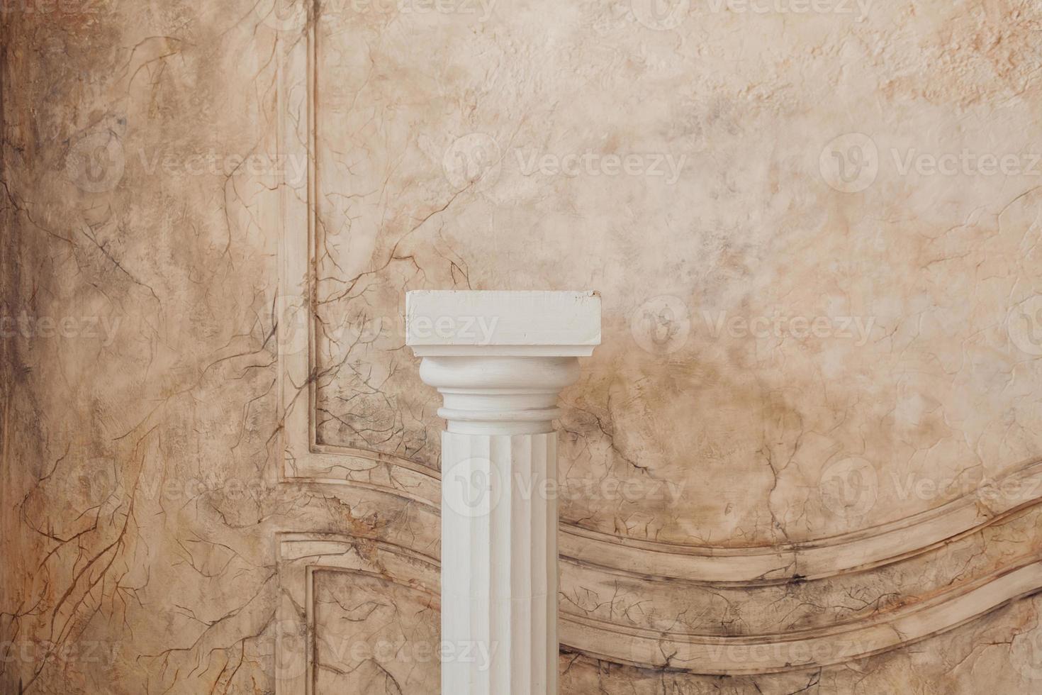 Ancient greek column photo