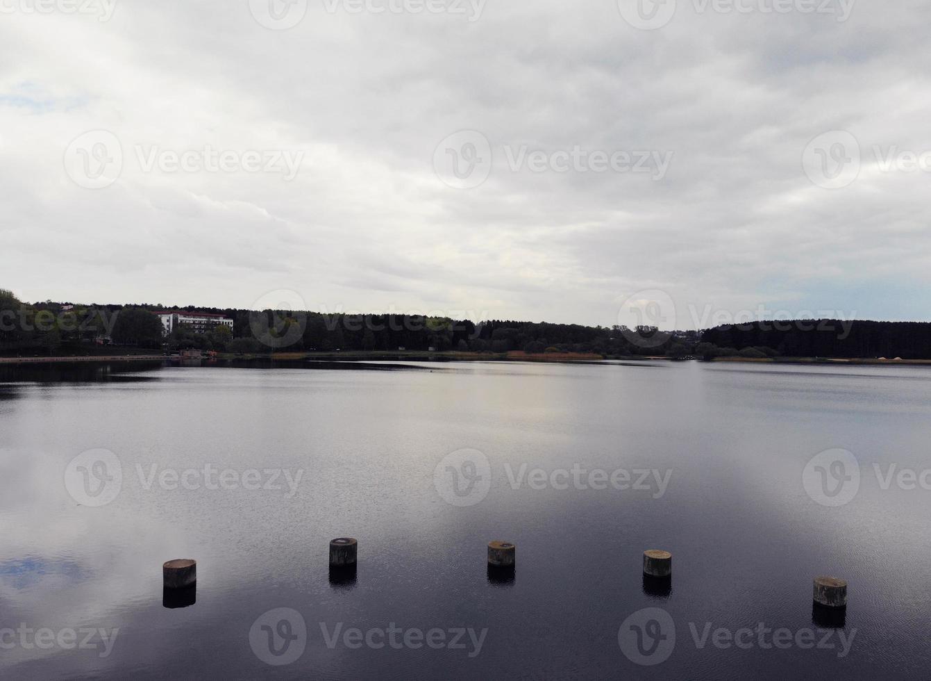 top view of the lake photo