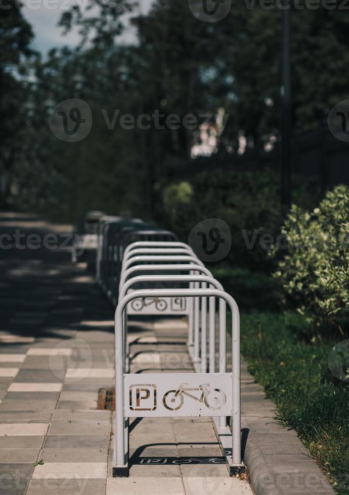 estacionamiento de bicicletas foto