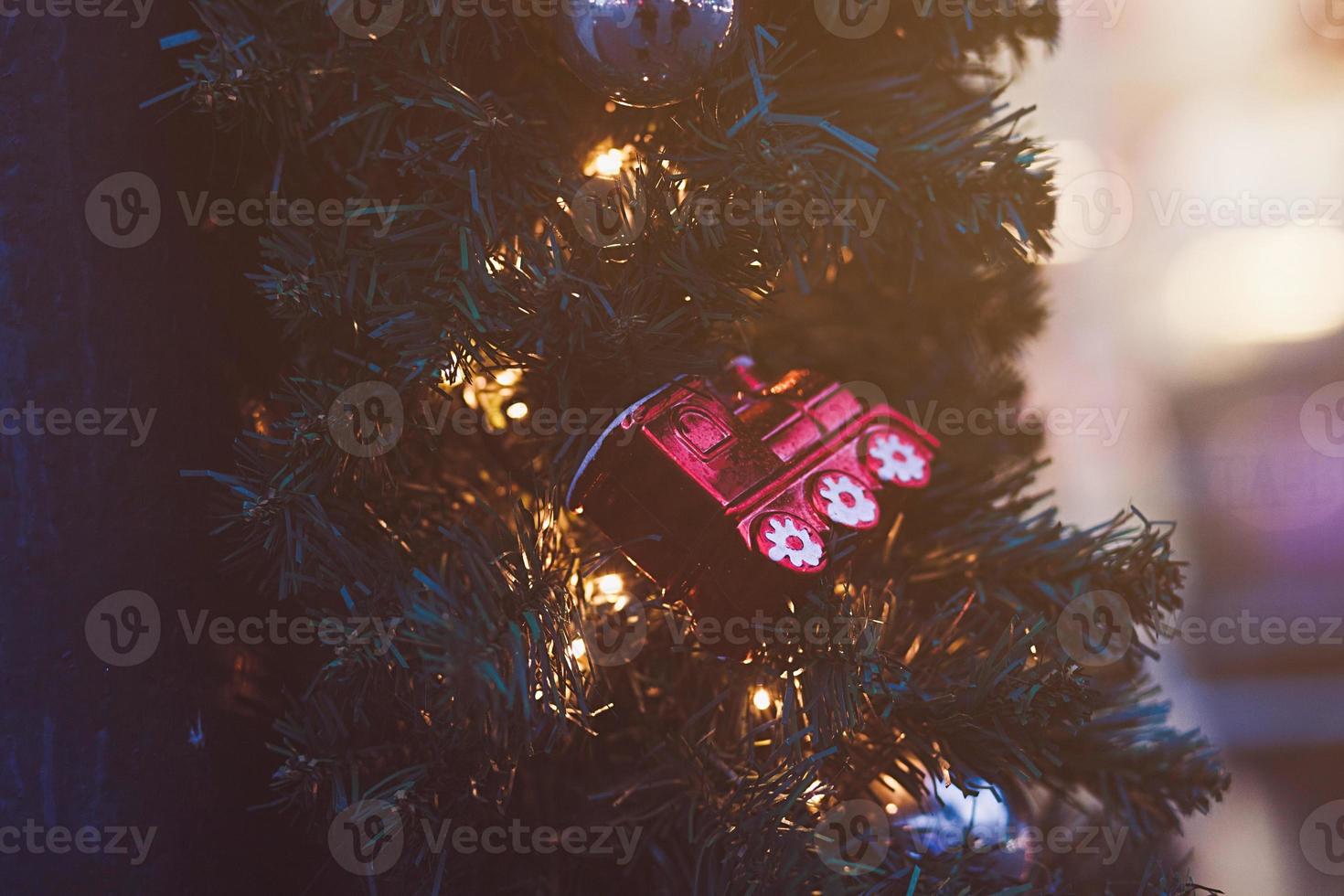 Christmas tree with toys photo
