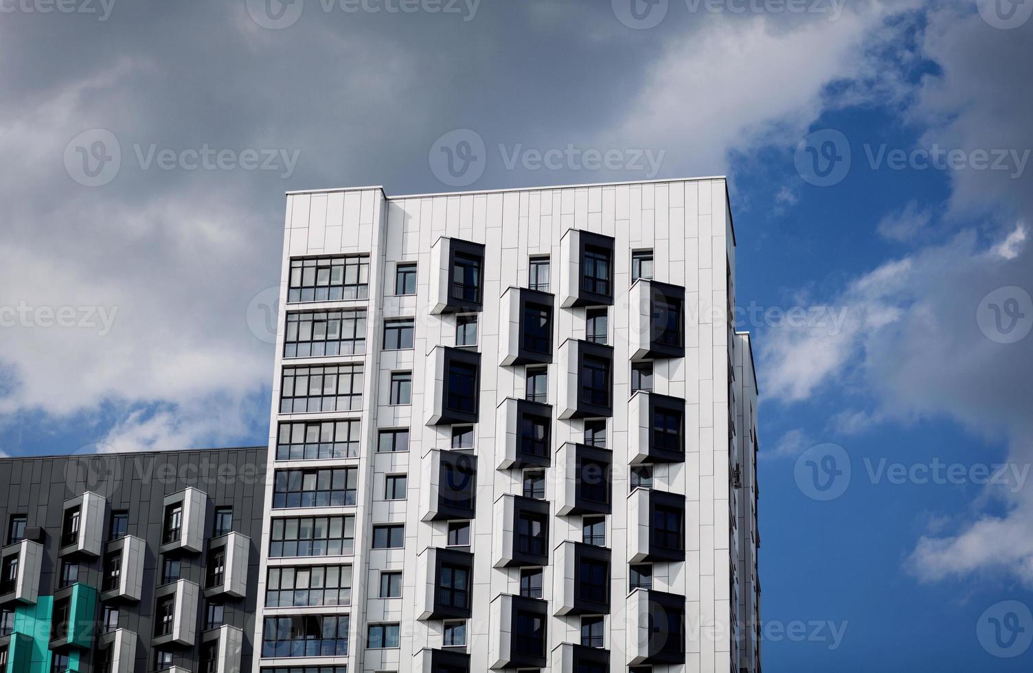 omplex of residential buildings photo