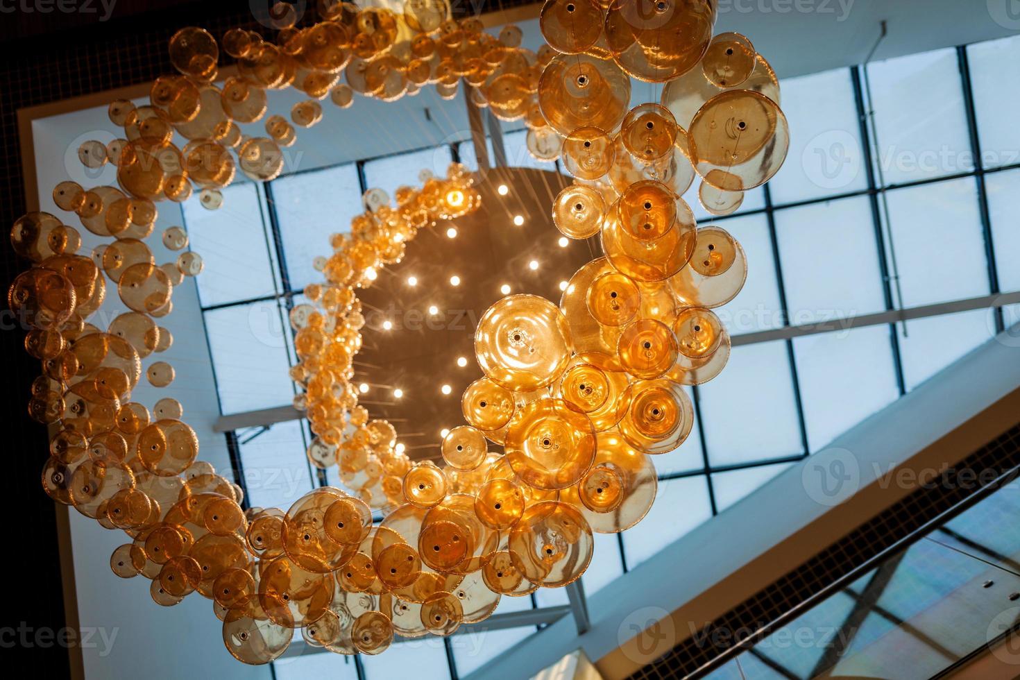 lot of modern light bulbs photo