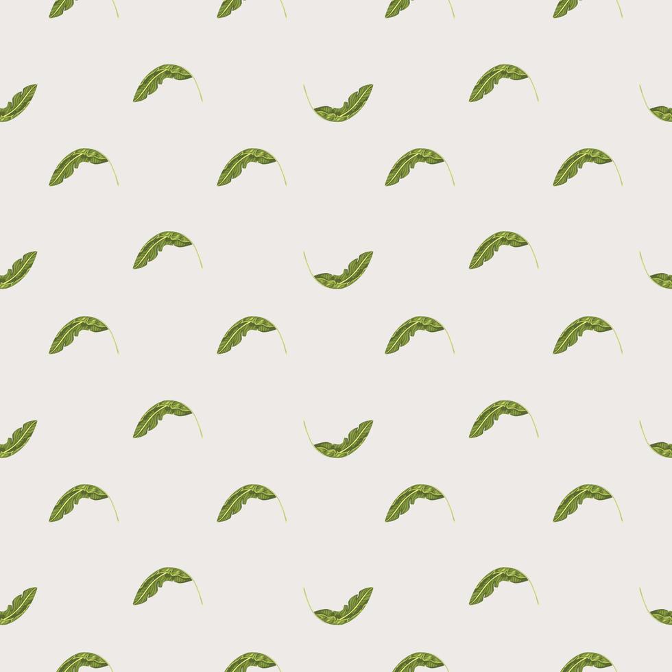Geometric seamless pattern with banana leaf. Tropical background. vector