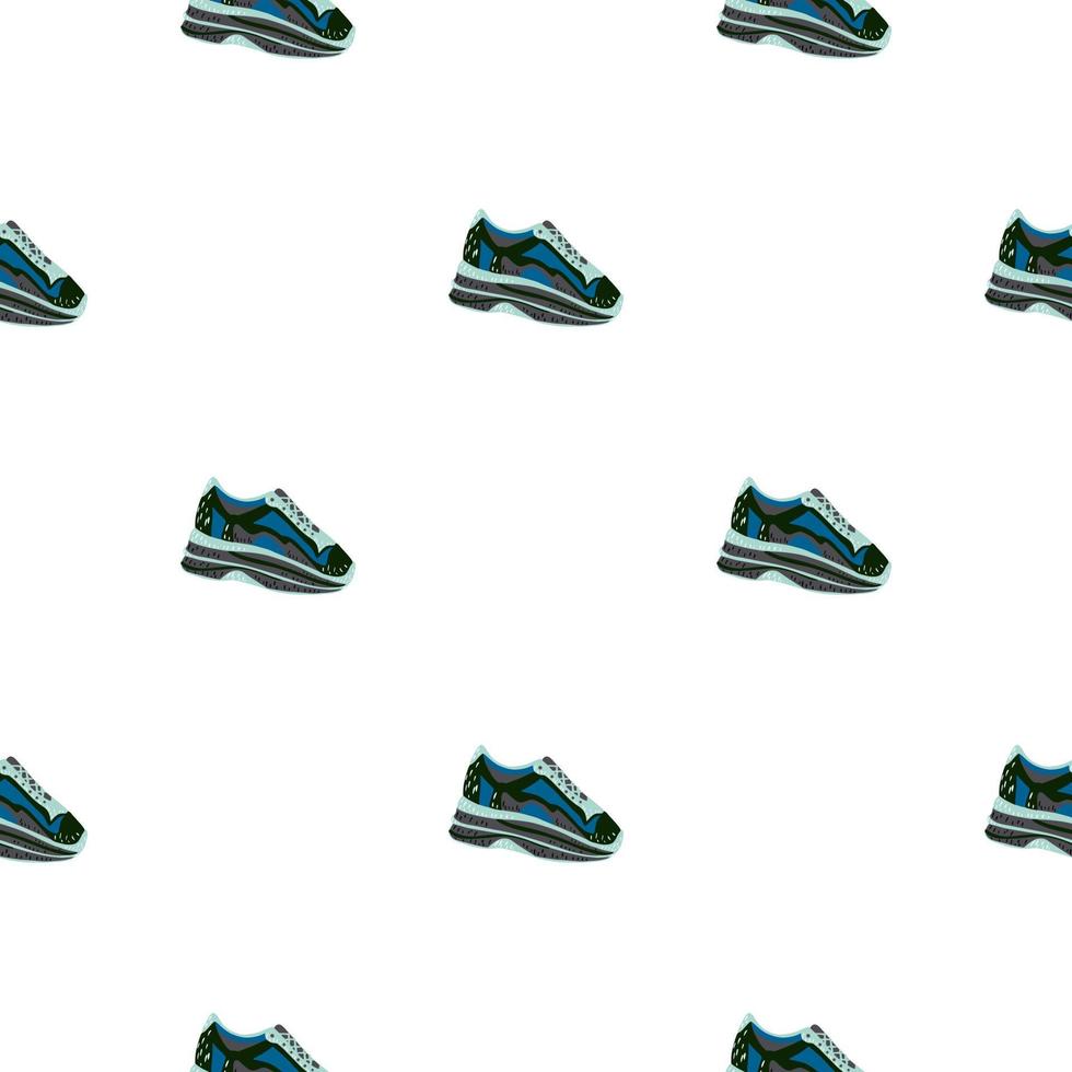 Sneakers seamless pattern. Background of clothing. vector