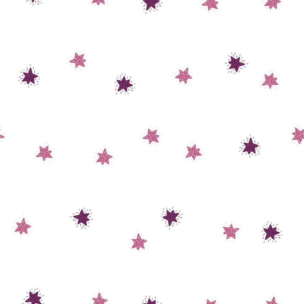 estrellas de patrones sin fisuras. lindo fondo festivo. ilustración vectorial vector