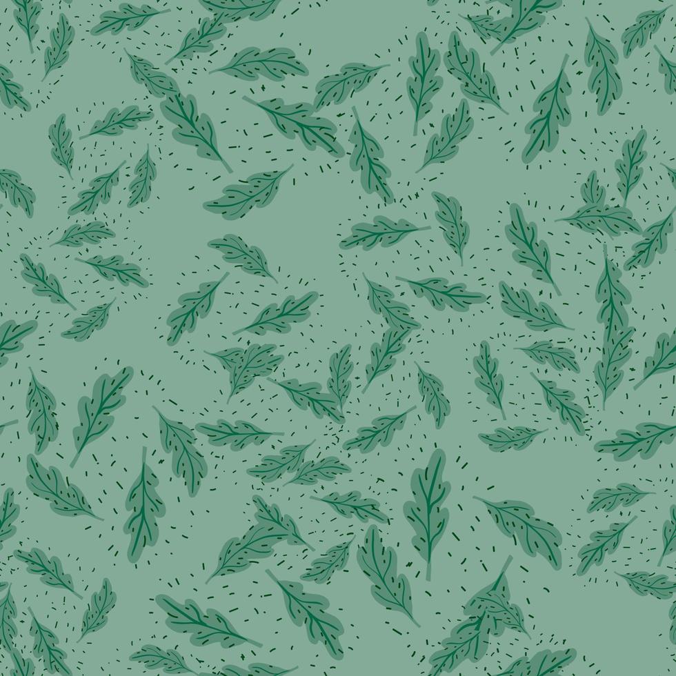 Oak leaf seamless pattern. Plant background. vector