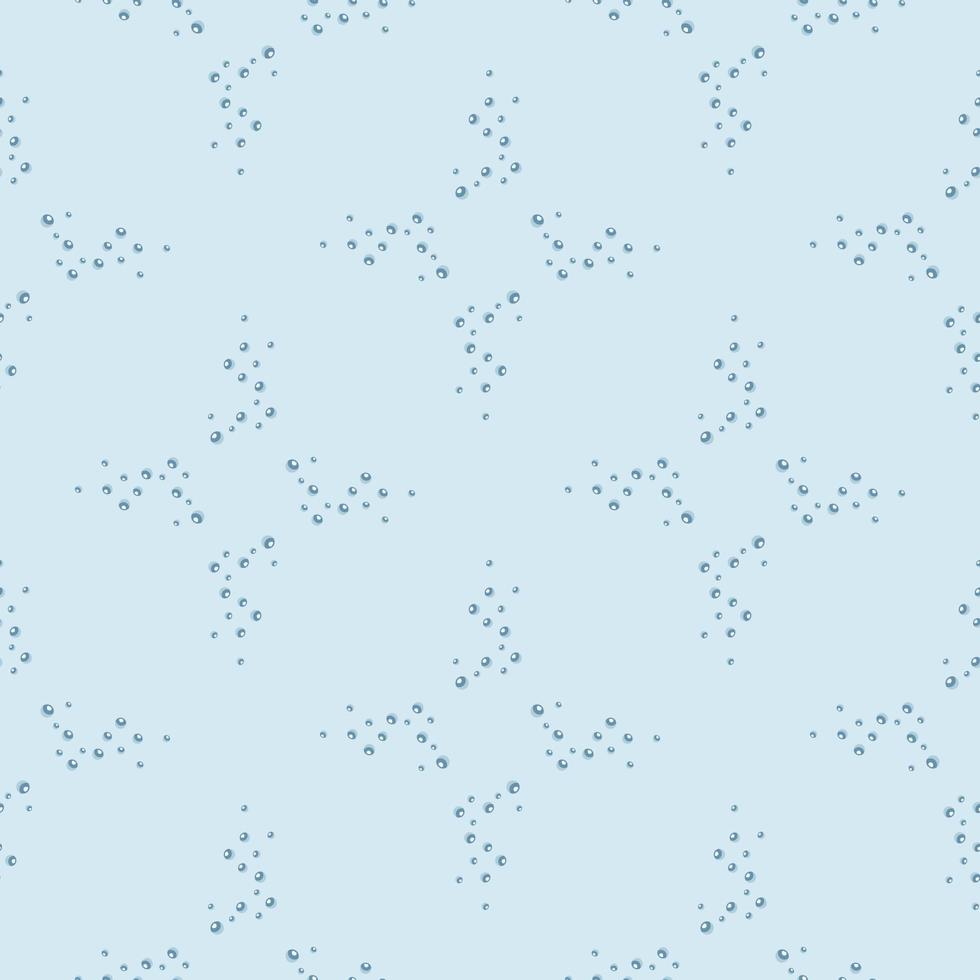 Seamless pattern bubbles on light blue background. Abstract texture of soap for any purpose. vector