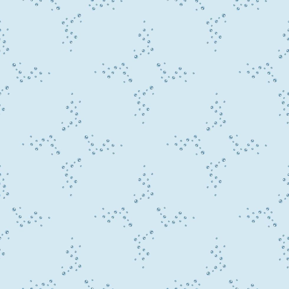 Seamless pattern bubbles on light blue background. Abstract texture of soap for any purpose. vector