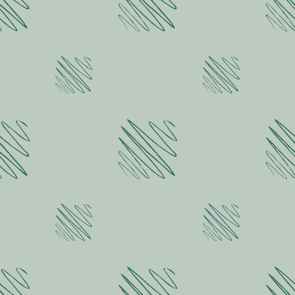 Soundwave seamless pattern. Curve waves background. vector