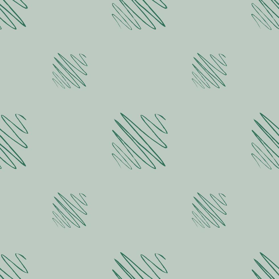 Soundwave seamless pattern. Curve waves background. vector