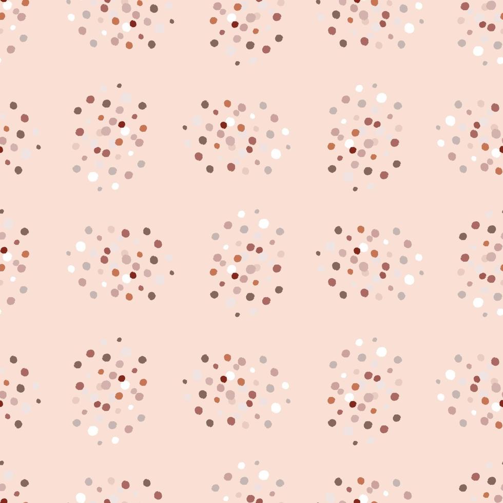 Vintage dots seamless pattern. Minimalist decoration background. vector