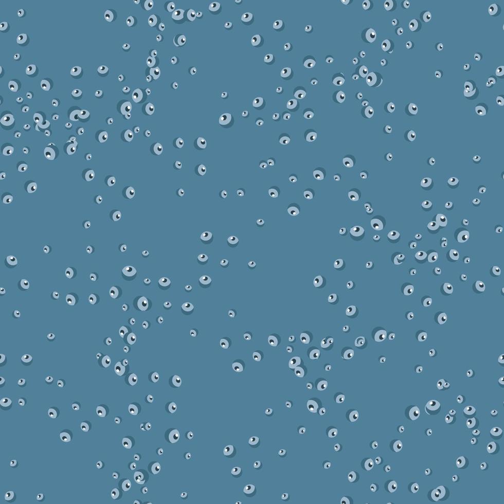 Seamless pattern bubbles on teal background. Flat texture of soap for any purpose. vector