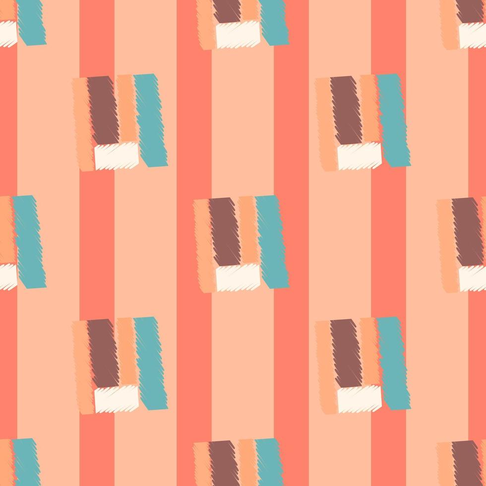 Ethnos seamless pattern. Native ornament carpet background. vector