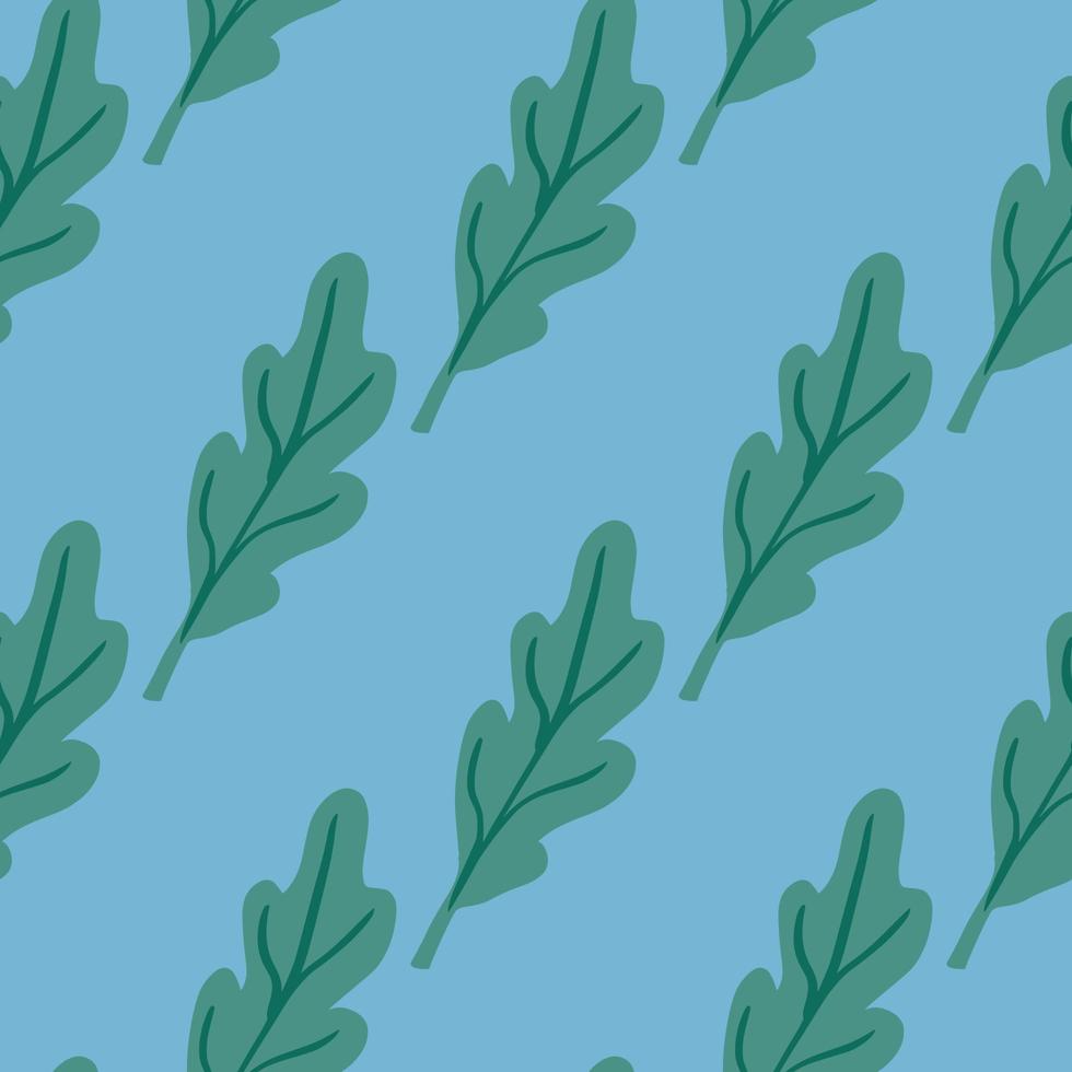 Oak leaf seamless pattern. Plant background. vector