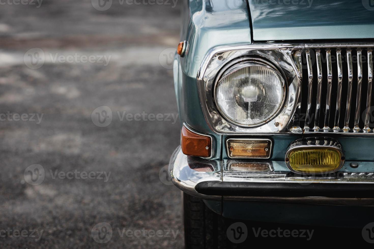 Classic car headlights photo