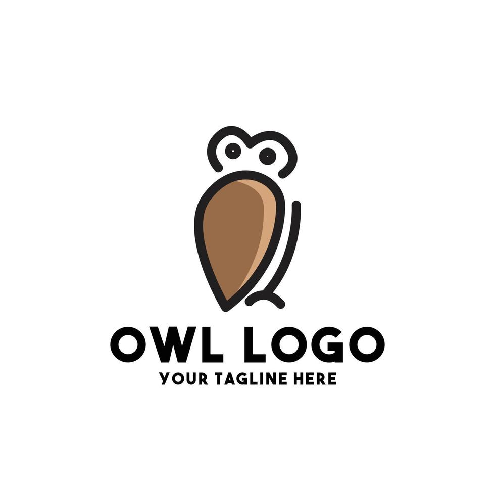 owl logo modern concept design vector