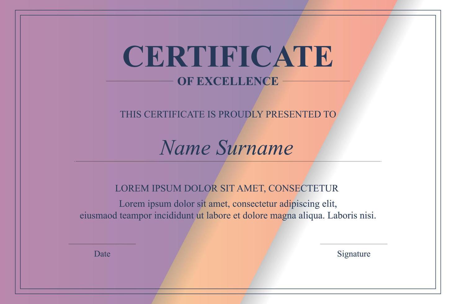 Creative Certificate of Appreciation Award Template vector