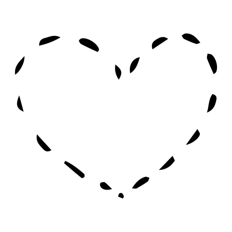 doodle heart symbol sketch illustrations. love symbol doodle icon .design element isolated on white background. vector