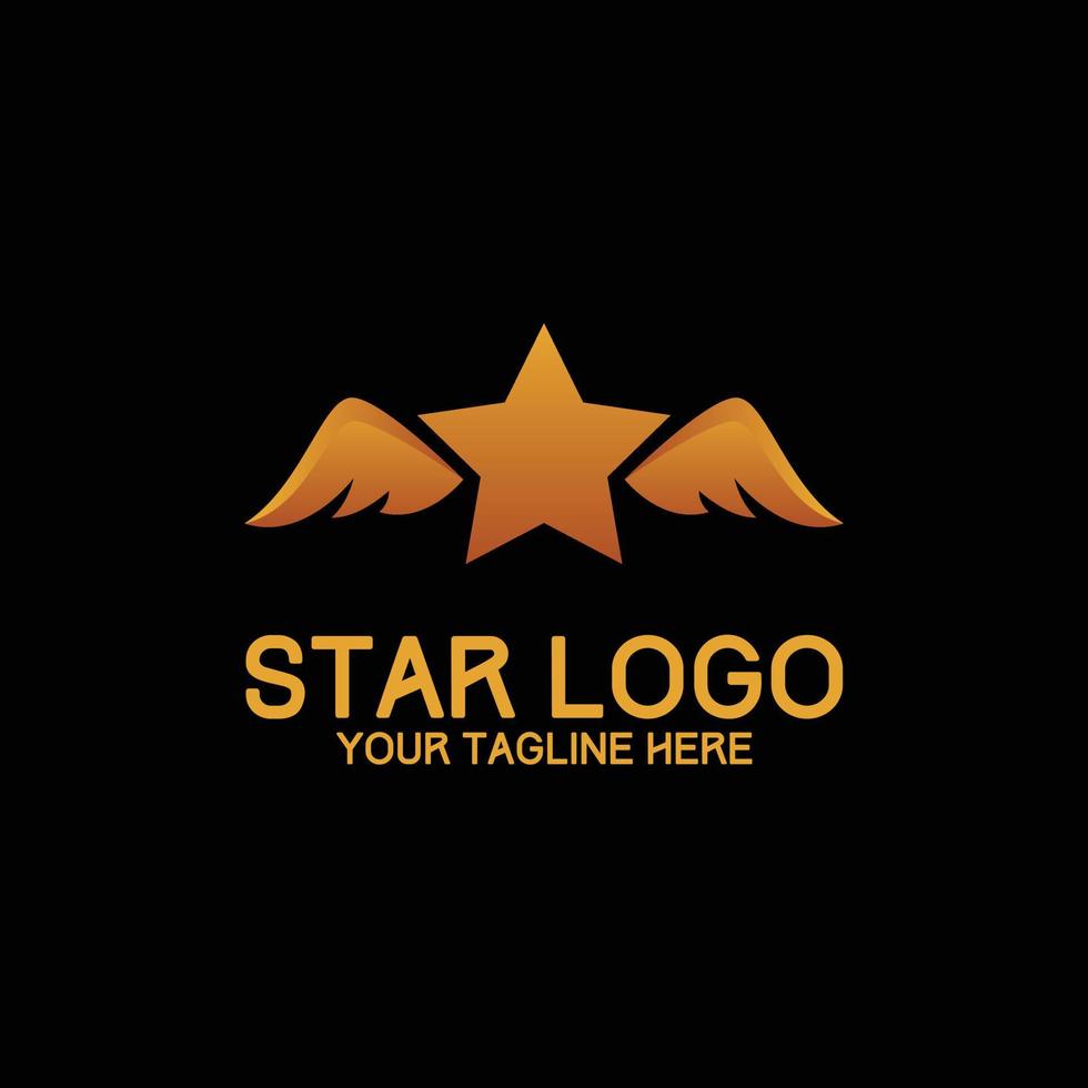 start logo design modern concept art orange vector