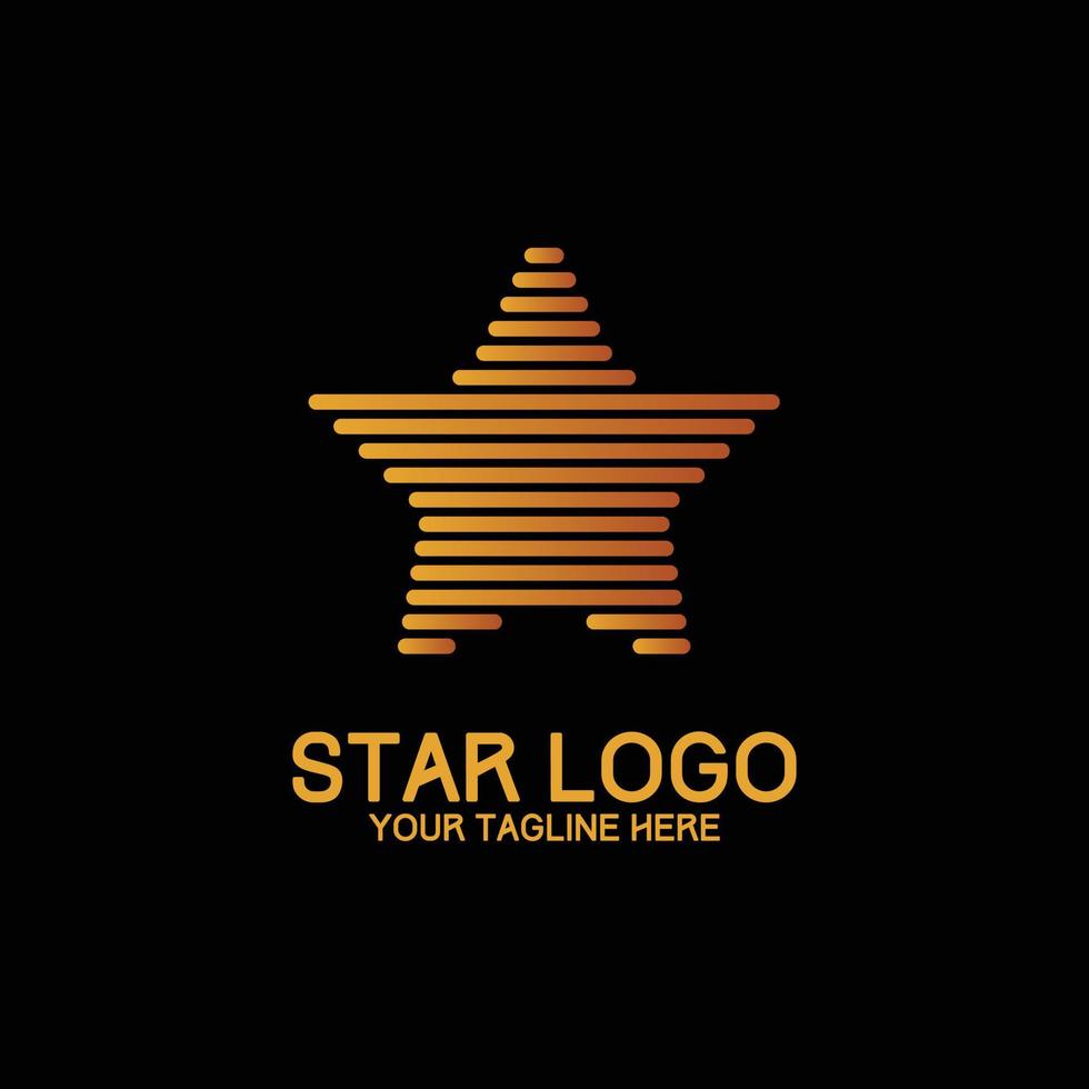 start logo design modern concept art orange vector