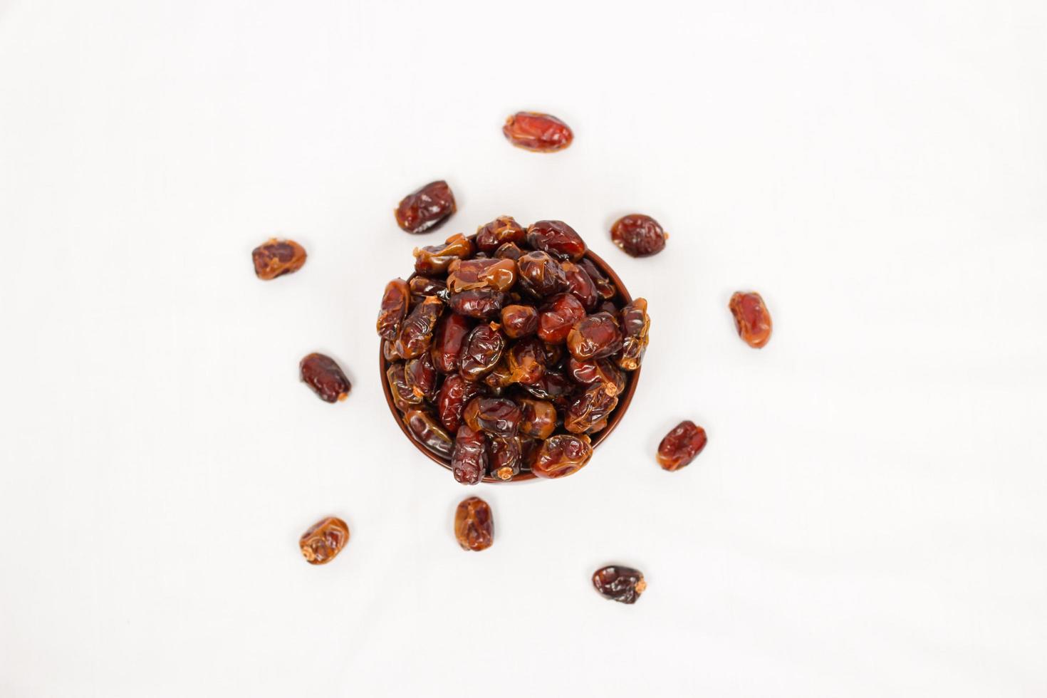 sweet dates isolated on a white background photo