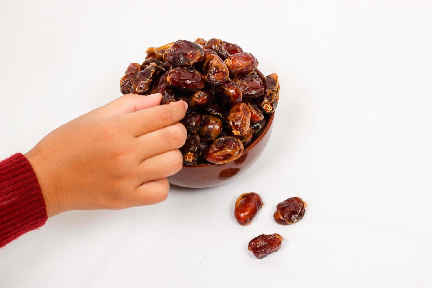 sweet dates isolated on a white background photo