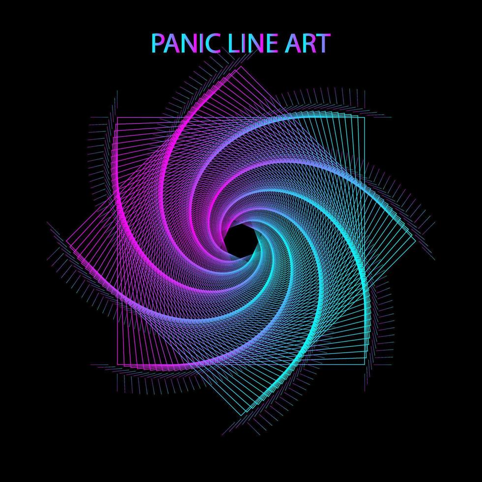 line gradient colorfull vector