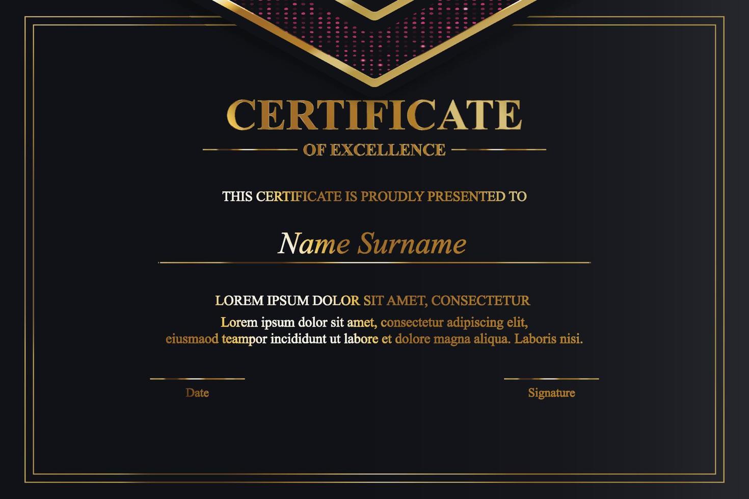 Creative Certificate of Appreciation Award Template vector