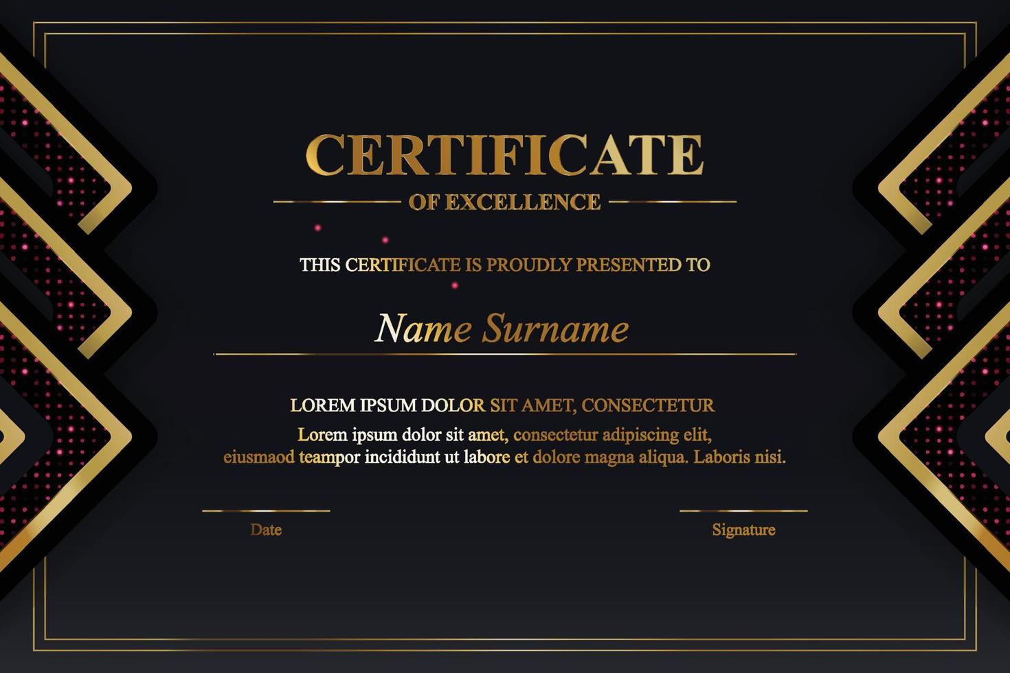 Creative Certificate of Appreciation Award Template vector