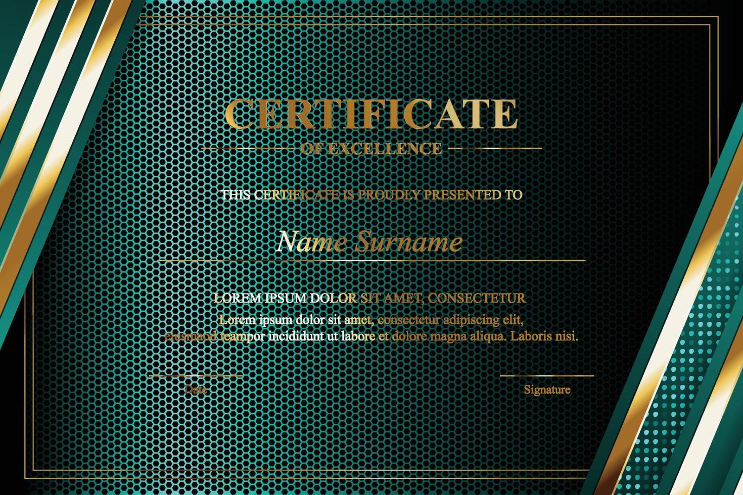 Creative Certificate of Appreciation Award Template vector