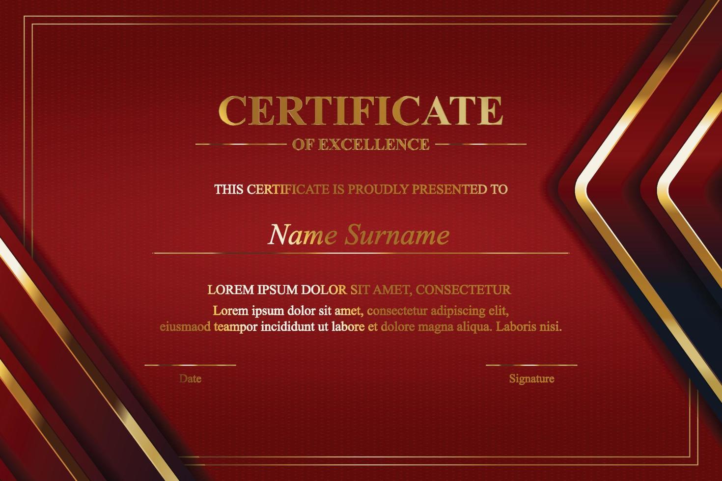 Creative Certificate of Appreciation Award Template vector