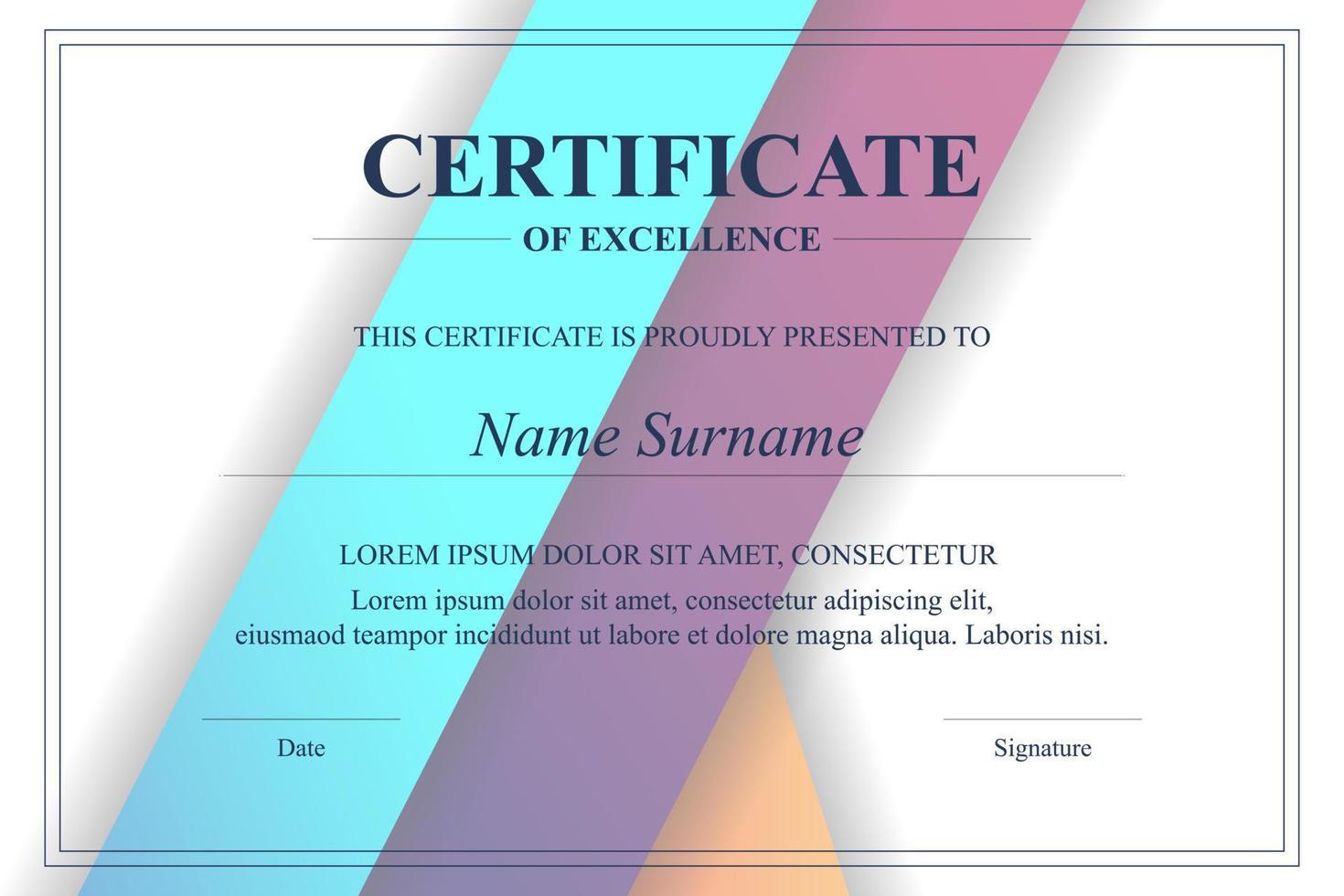 Creative Certificate of Appreciation Award Template vector
