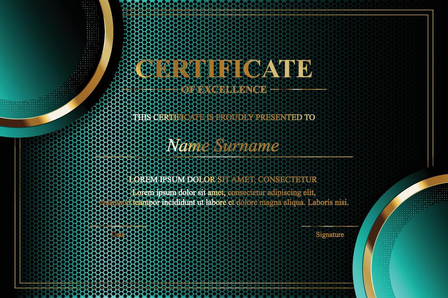 Creative Certificate of Appreciation Award Template vector