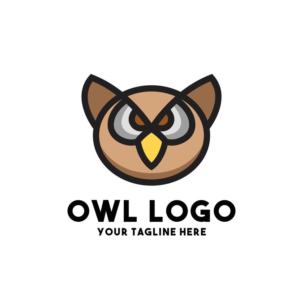 owl logo modern concept design vector