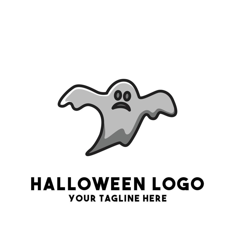 hallowen logo design modern concept vector