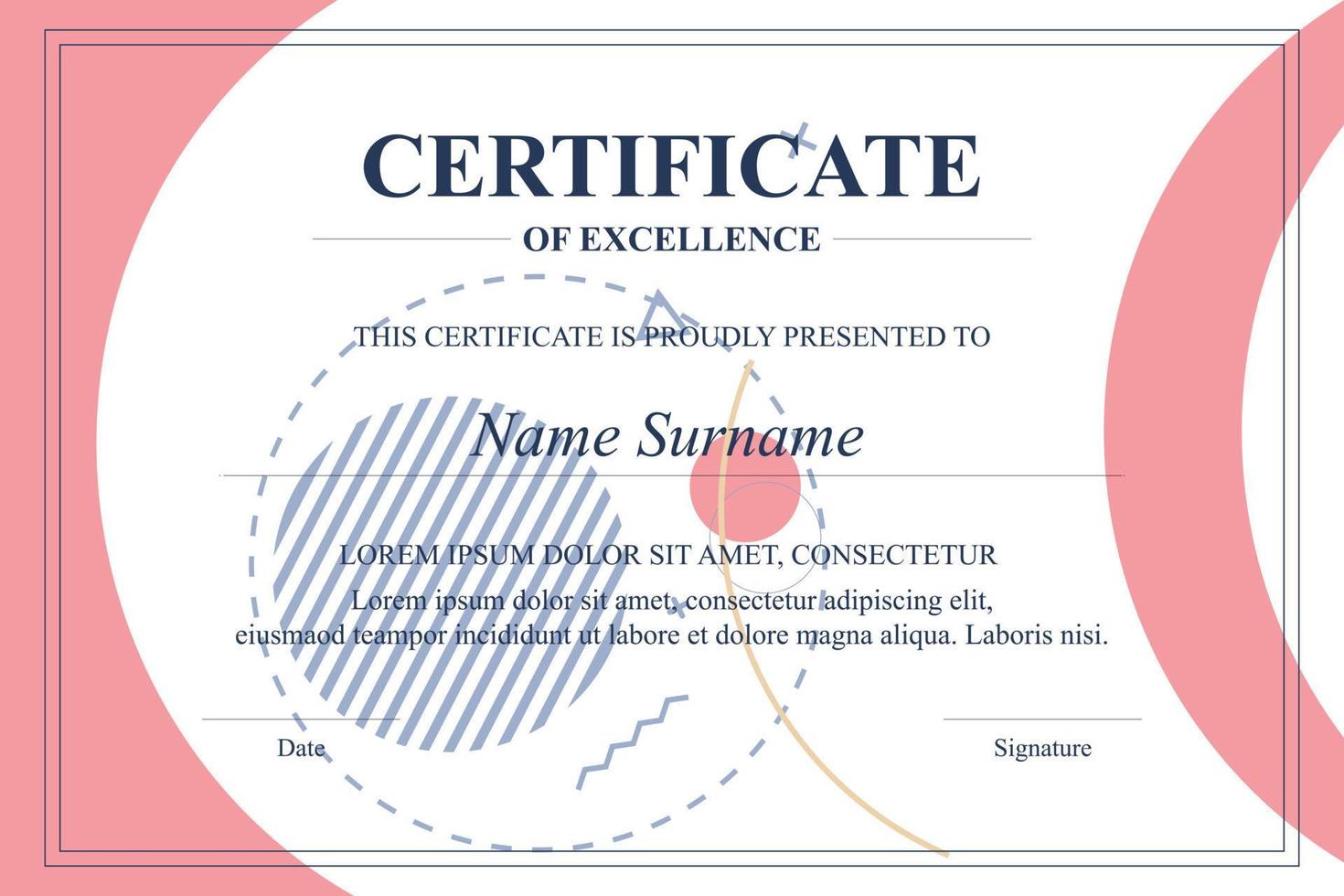 Creative Certificate of Appreciation Award Template vector