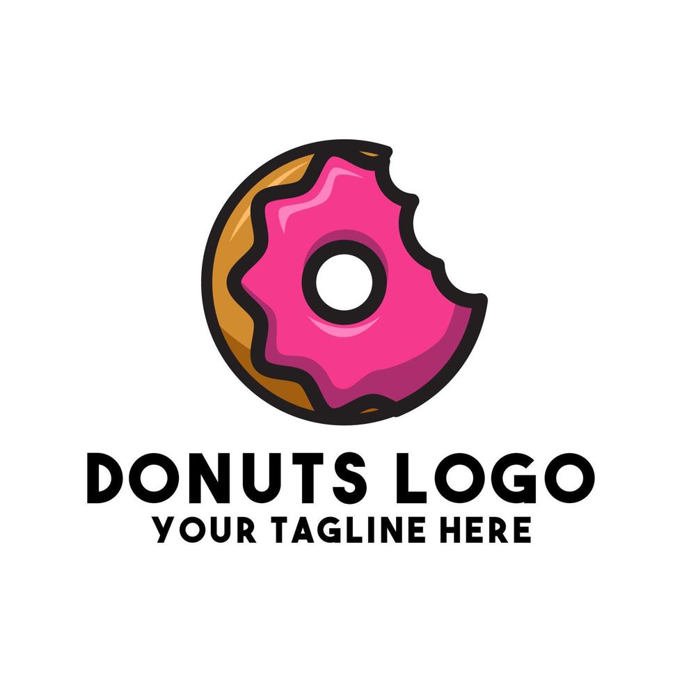 donuts cake modern logo concept vector