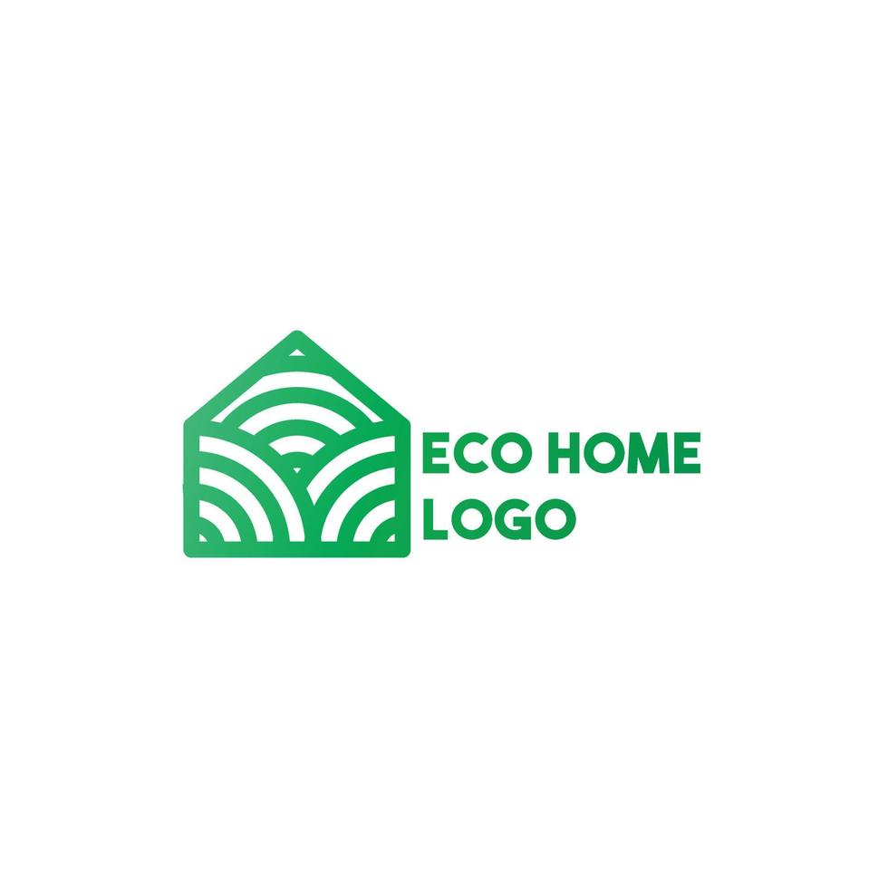 eco home logo modern concept design vector